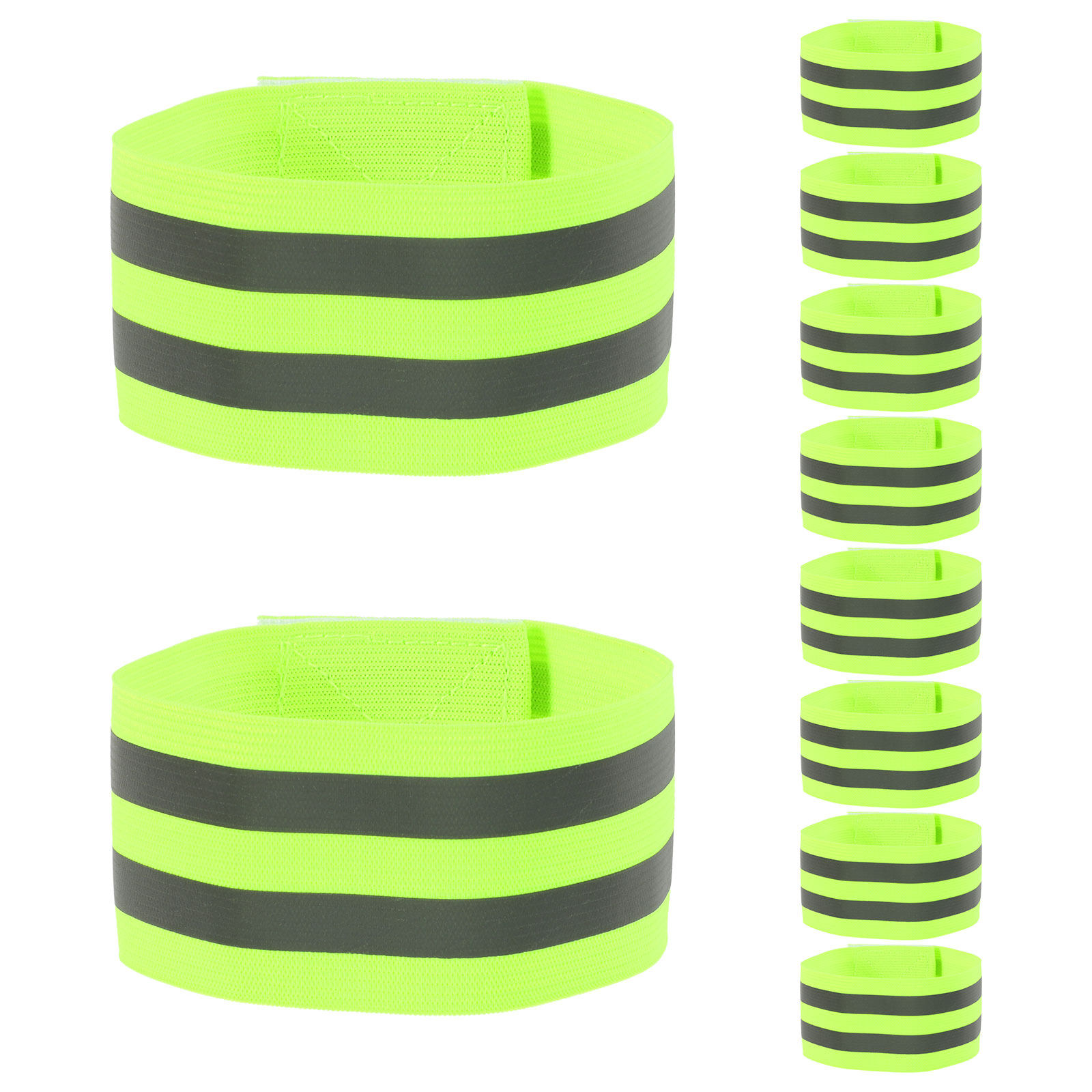 Cycling High Gear - 10Pcs Reflective Armband High Visibility Elastic