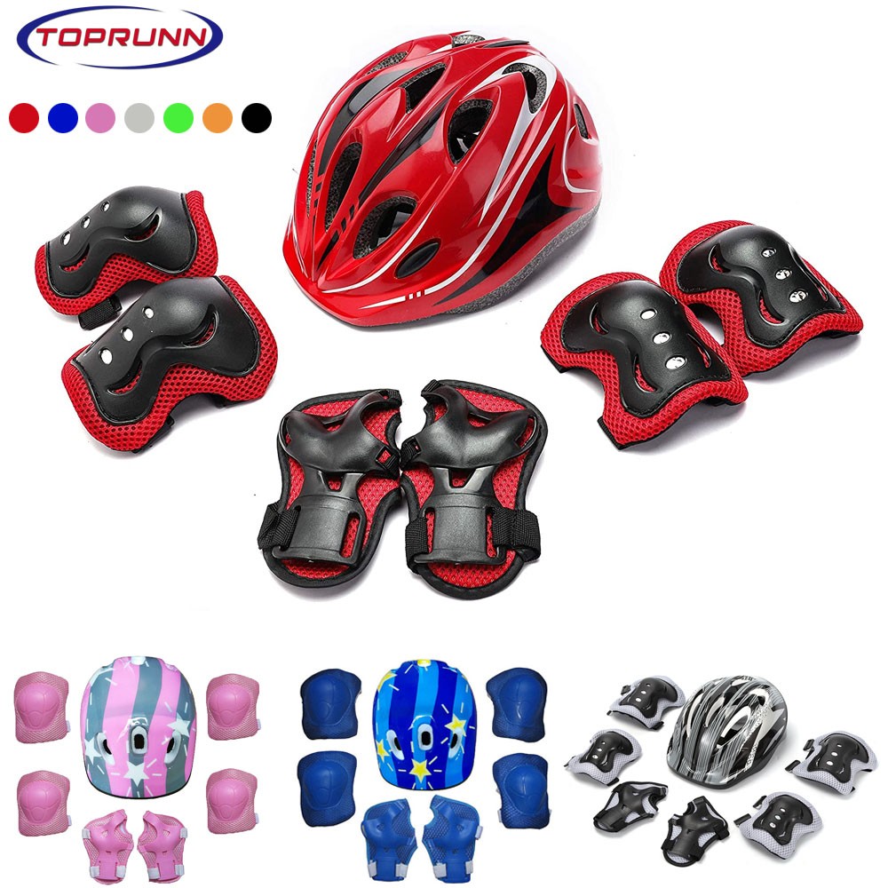 Cycling Protective Gear For Kids - Kids Bike Helmet Knee Elbow Wrist
