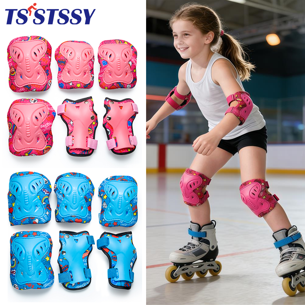 Cycling Protective Gear For Kids - 6Pcs/Set 3-12 Years Kids Protective Gear,