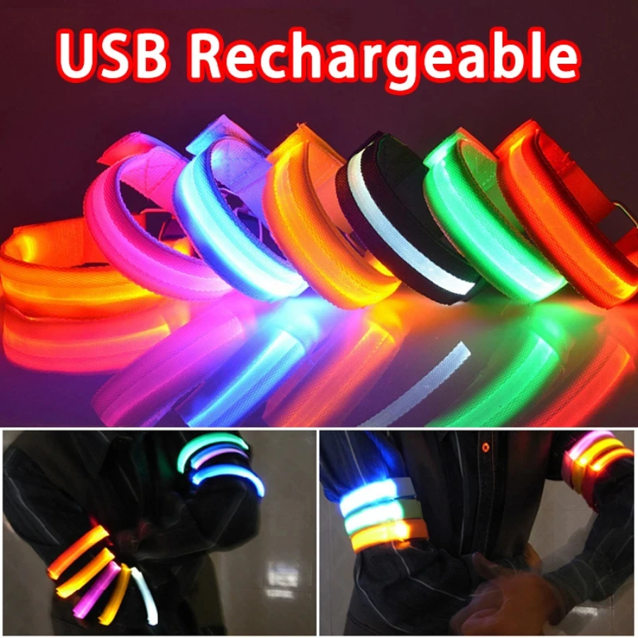 Cycling Gear Charging Station - Night Running Armband LED Light Outdoor