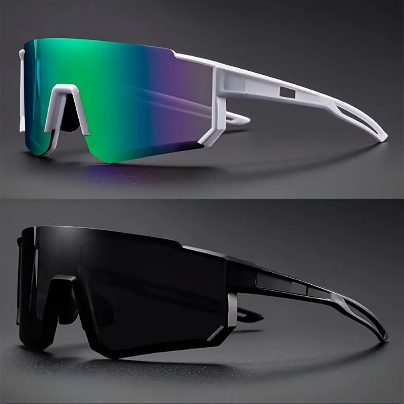 Cycling Glasses - 2pcs Men's Oversized Cycling Sunglasses Women