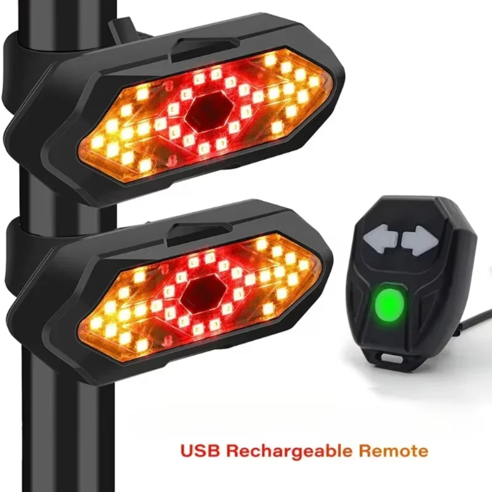Cycling Gear Charging Station - Bike Turn Signal Rear Light Wireless