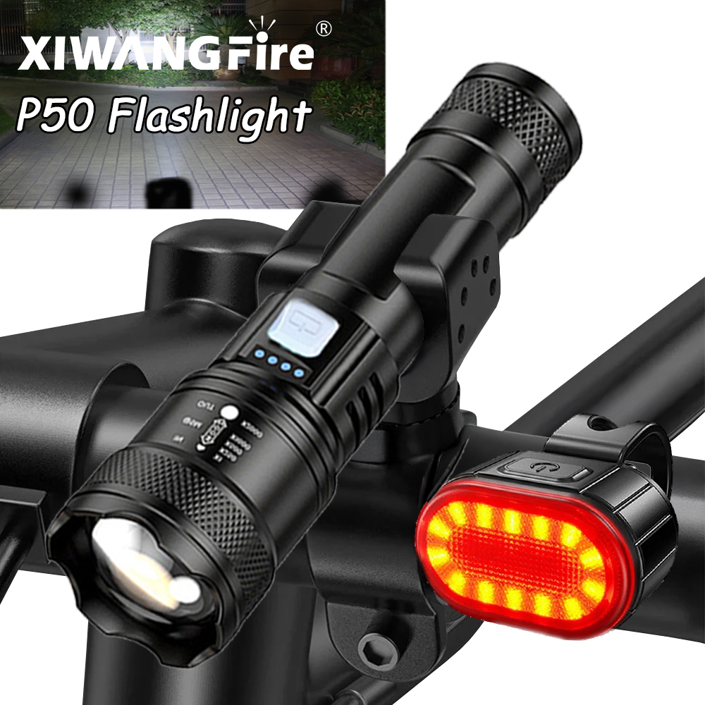 Cycling Gear Charging Station - 2000LM Bicycle Front Light Bright Bike