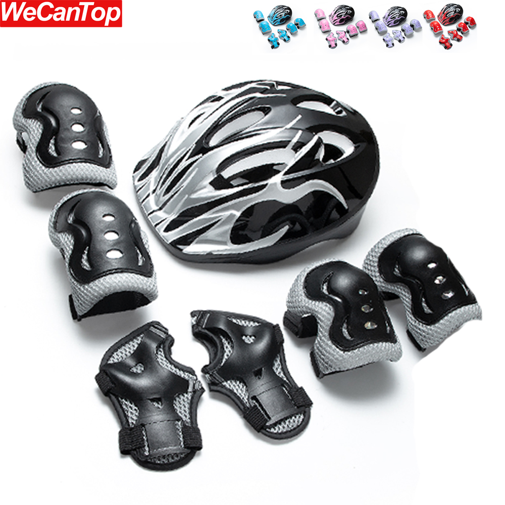 7PCS Kids Helmet Knee Elbow Pa - Cycling Protective Gear For Kids incelemesi ve fiyatı