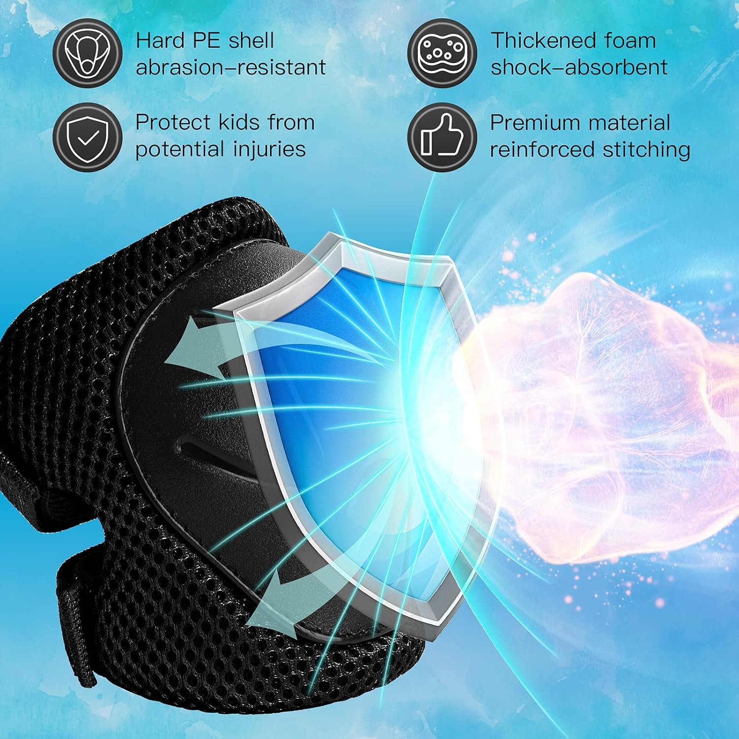 6PCS Kids Protective Gear Set  - Cycling Protective Gear For Kids incelemesi ve fiyatı