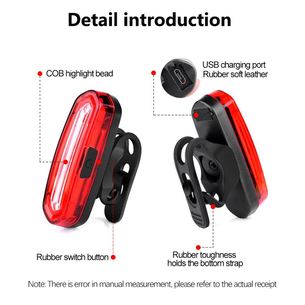 Bicycle Taillight MTB Red Bike - Cycling Gear Charging Station incelemesi ve fiyatı