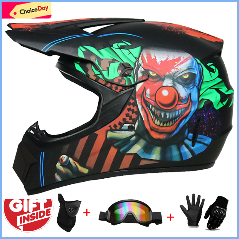 3Pcs Kids Off-Road Full Helmet - Cycling Protective Gear For Kids incelemesi ve fiyatı