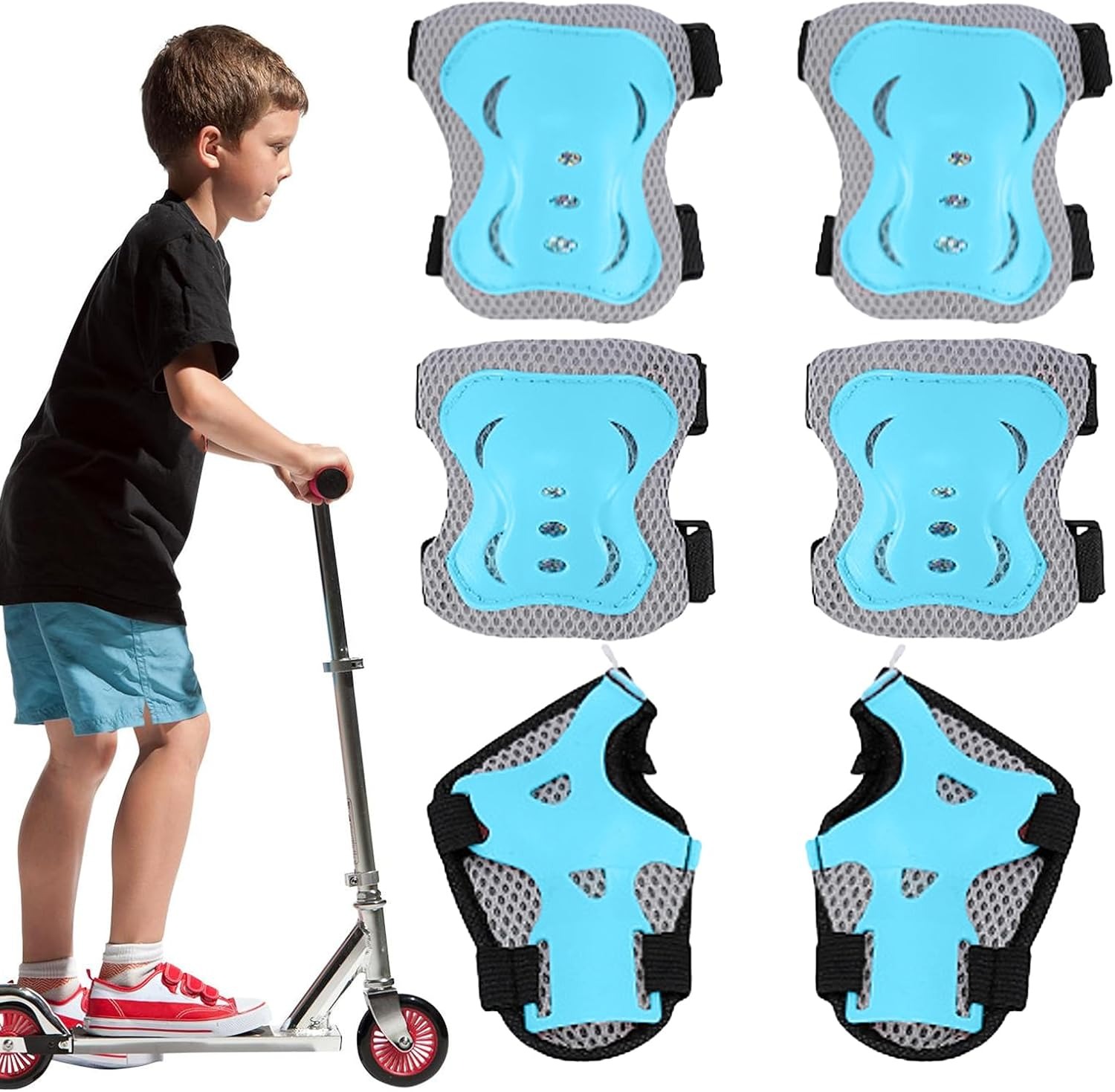 Kids Knee Pads Elbow PadsSet w - Cycling Protective Gear For Kids incelemesi ve fiyatı