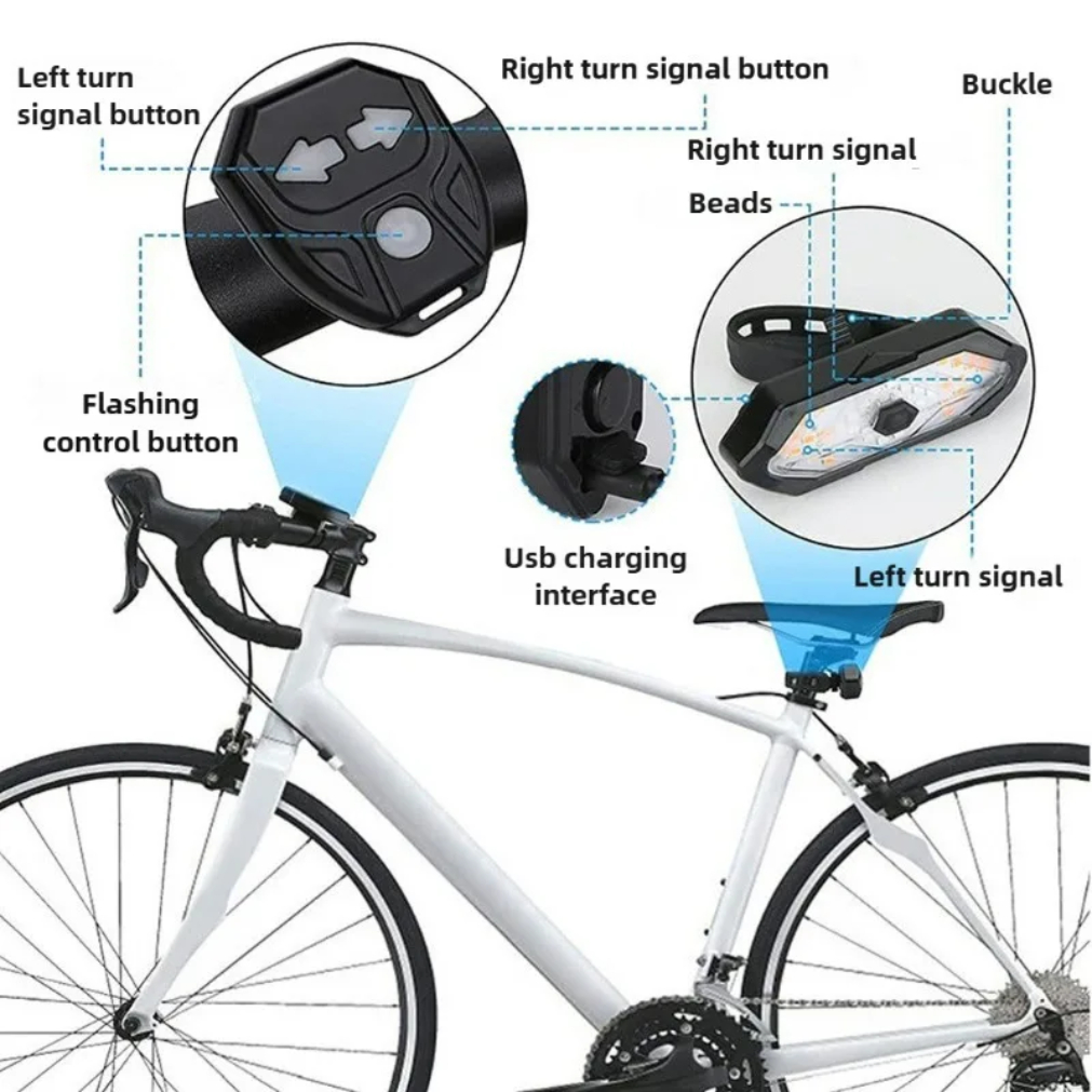 Bike Turn Signal Rear Light Wi - Cycling Gear Charging Station incelemesi ve fiyatı
