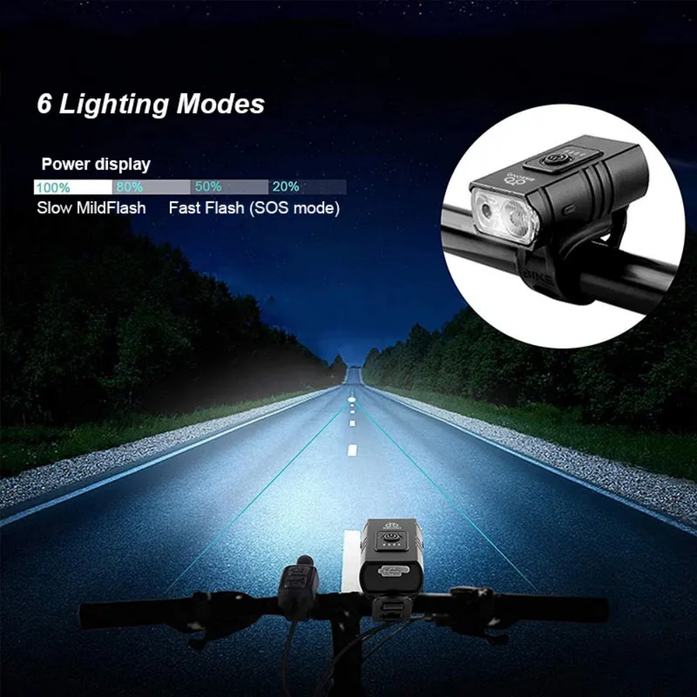 Bicycle Light T6 LED Front USB - Cycling Gear Charging Station incelemesi ve fiyatı